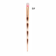 Load image into Gallery viewer, 1pcs  Diamond Rose Gold Makeup Brushes and Fishtail Shaped Foundation Powder Cosmetics Brush Rainbow Eyeshadow Brush Kit dfdf