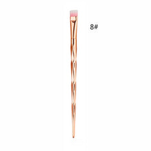 Load image into Gallery viewer, 1pcs  Diamond Rose Gold Makeup Brushes and Fishtail Shaped Foundation Powder Cosmetics Brush Rainbow Eyeshadow Brush Kit dfdf