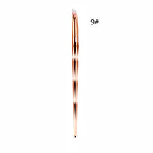 Load image into Gallery viewer, 1pcs  Diamond Rose Gold Makeup Brushes and Fishtail Shaped Foundation Powder Cosmetics Brush Rainbow Eyeshadow Brush Kit dfdf