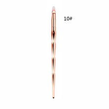 Load image into Gallery viewer, 1pcs  Diamond Rose Gold Makeup Brushes and Fishtail Shaped Foundation Powder Cosmetics Brush Rainbow Eyeshadow Brush Kit dfdf