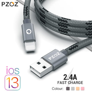 PZOZ usb cable for iphone cable Xs max Xr X 8 7 6 plus 6s 5 s plus ipad mini fast charging cables mobile phone charger cord data